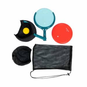 3-in-1-Spieleset Frisbees/Beachtennisschläger/Ballfangnetze