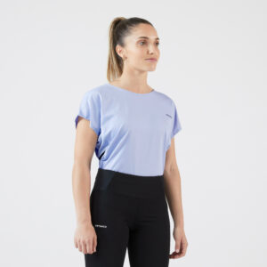 Damen Rundhals Tennis T-Shirt - Dry 500 blau