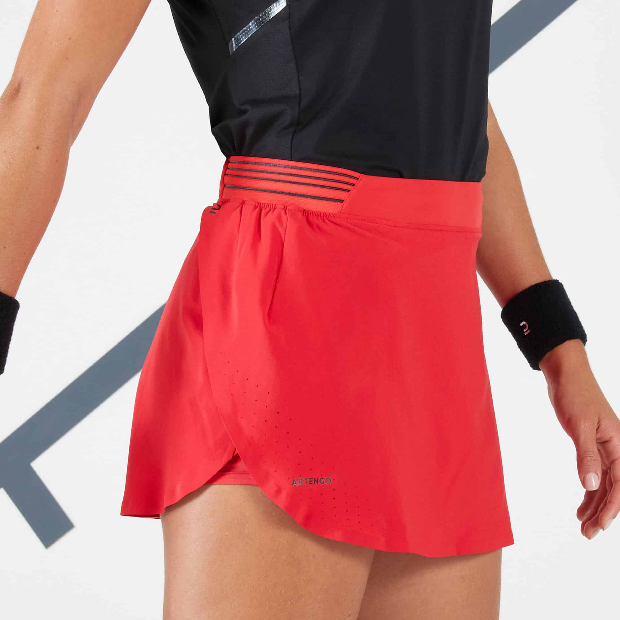 Damen Tennisrock - Light 900 rot