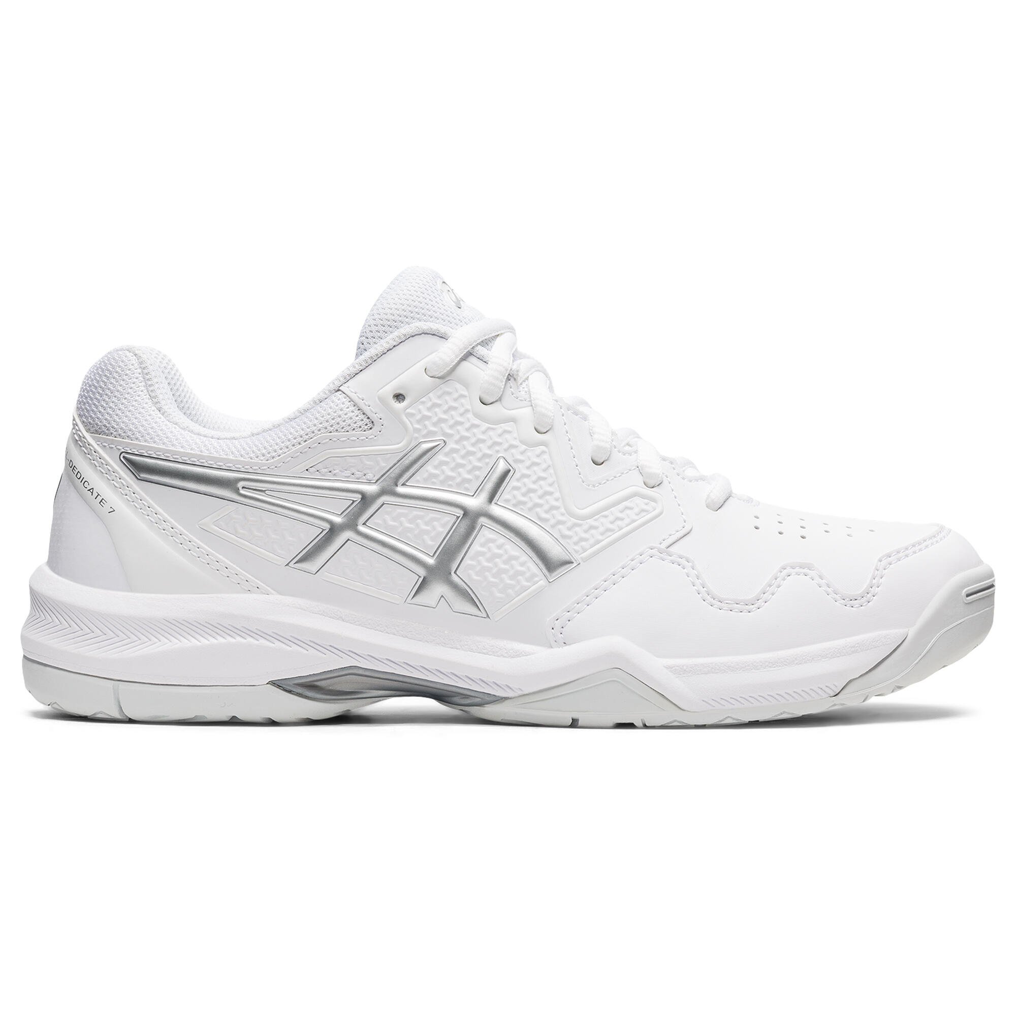 Damen Tennisschuhe - Asics Gel Dedicate weiß/silber