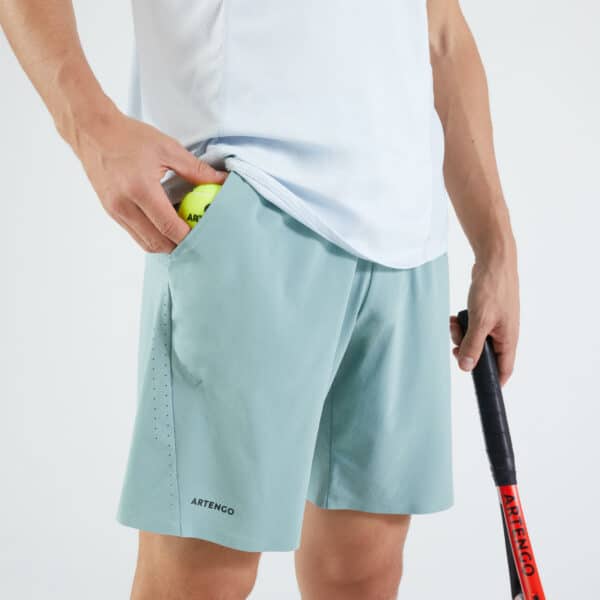 Herren Tennis Shorts - Dry graugrün