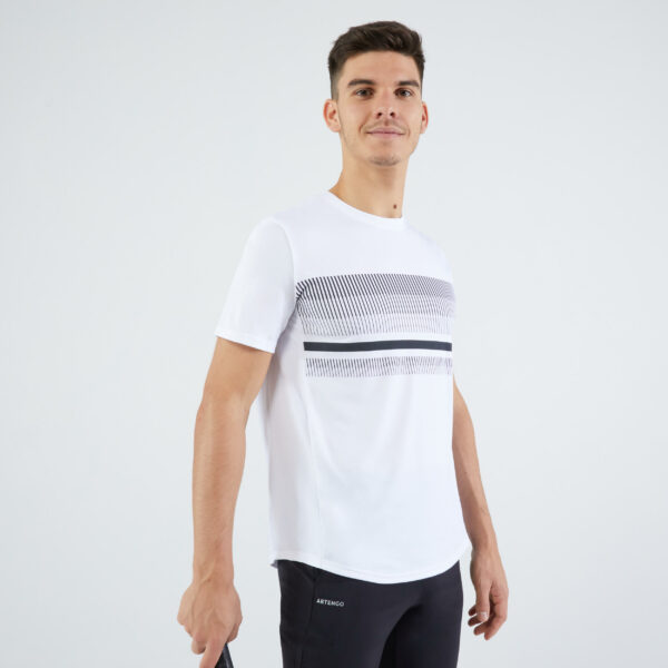 Herren Tennis T-Shirt kurzarm - Essential weiss
