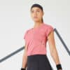Tennis T-Shirt Damen - Dry 500 rosa