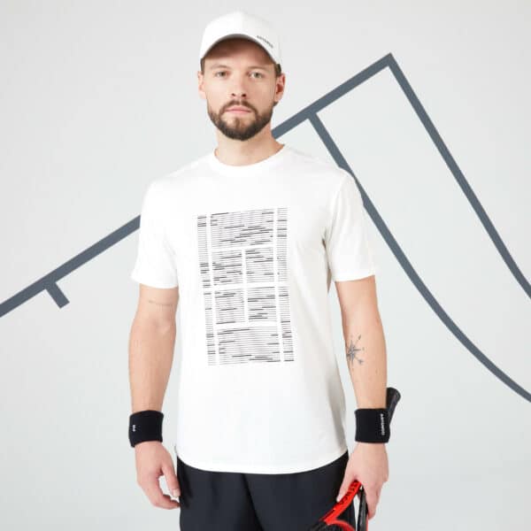 Tennis T-Shirt Herren - Soft TTS cremefarben