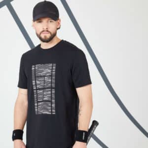 Tennis T-Shirt Herren - Soft TTS schwarz