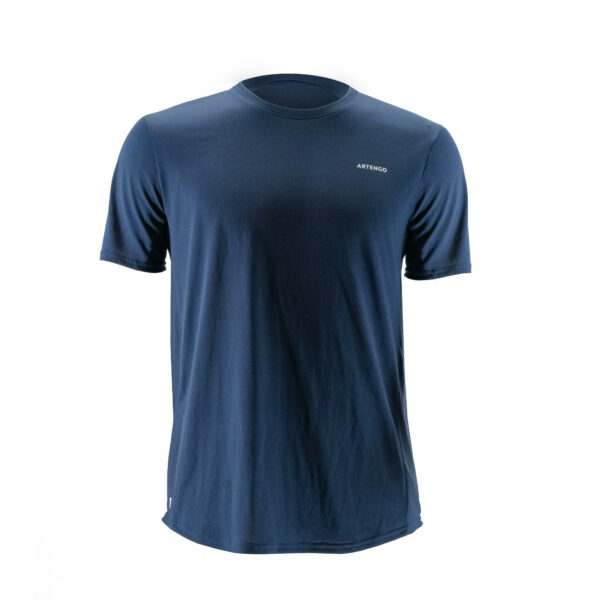 Tennis T-Shirt Herren TTS100 Club marineblau
