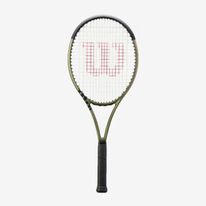 Tennisschläger Damen/Herren Wilson - Blade 100 V8 grün 300 g unbesaitet