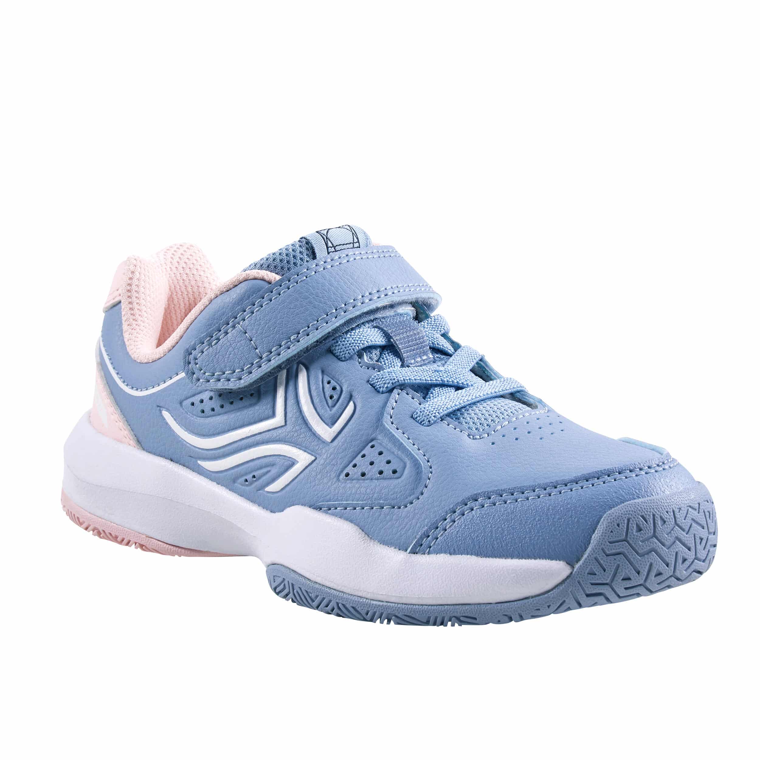 Tennisschuhe Turnschuhe Kinder mit Klettverschluss - TS530 grau/rosa