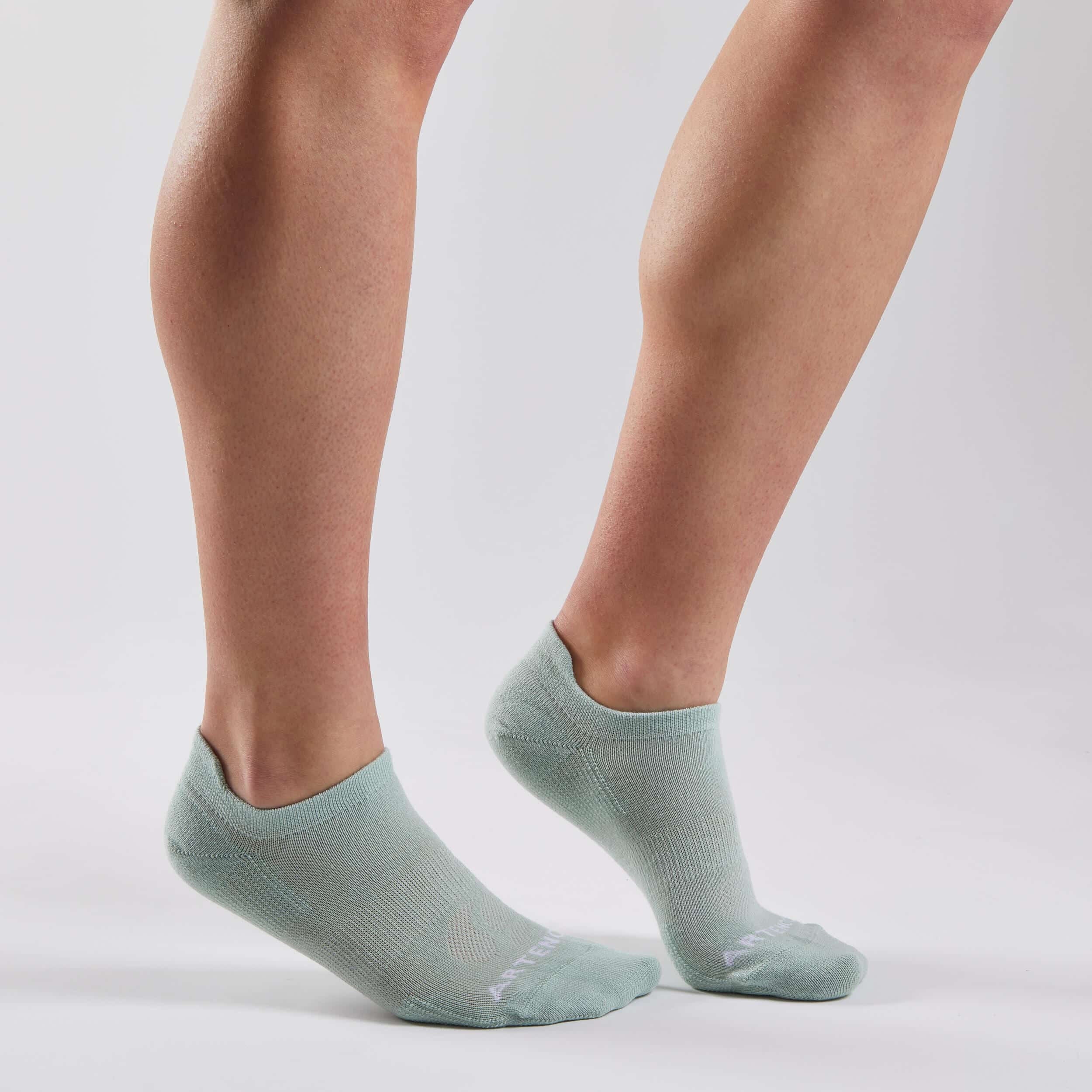 Tennissocken Bio-Baumwolle Low - RS 160 grün ein Paar