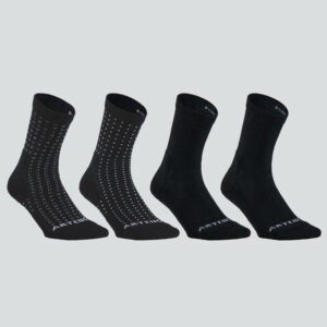 Tennissocken High 4er-Pack - RS 300 schwarz Motive