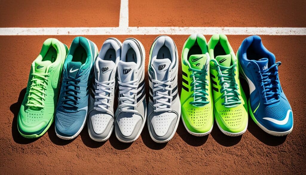 Tennisschuhe Auswahl
