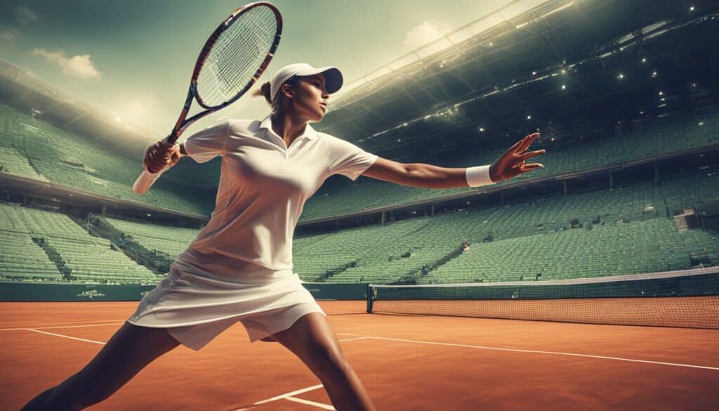 korrekter Aufschlag Tennis