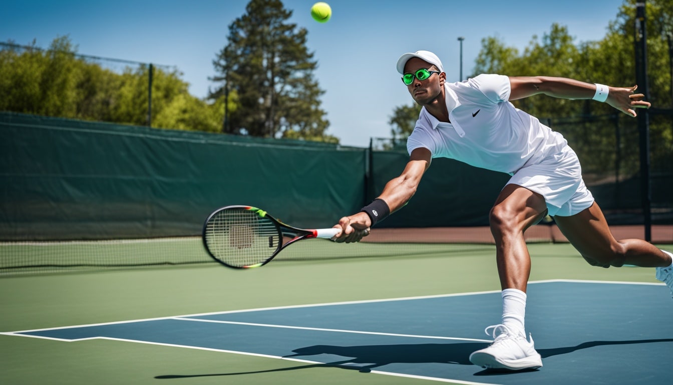 tennis mit brille