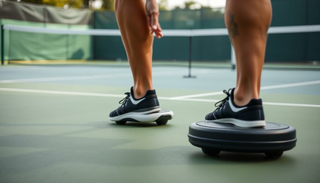 Balanceübungen Tennis