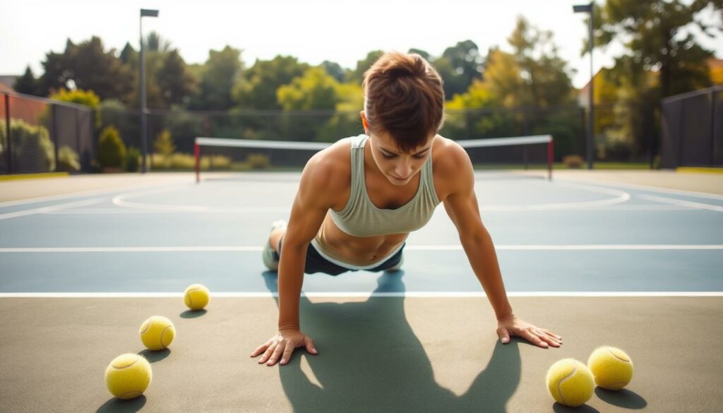 Core-Training Tennis