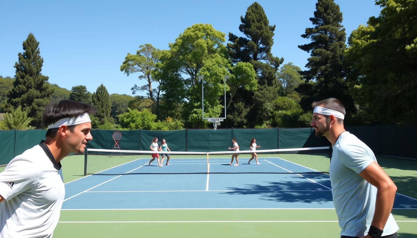 Der Unterschied zwischen Einzel und Doppel Tennis