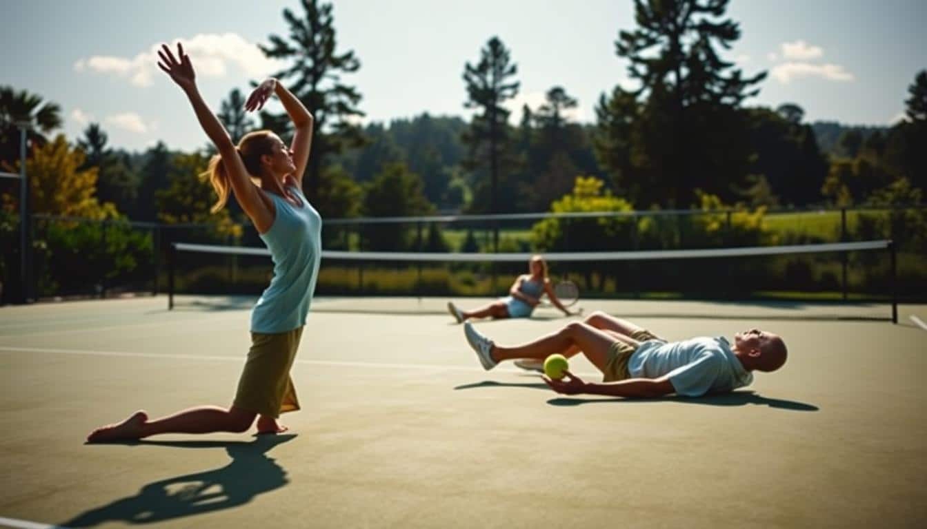Effektive Cool-Down Übungen nach dem Tennis Spiel