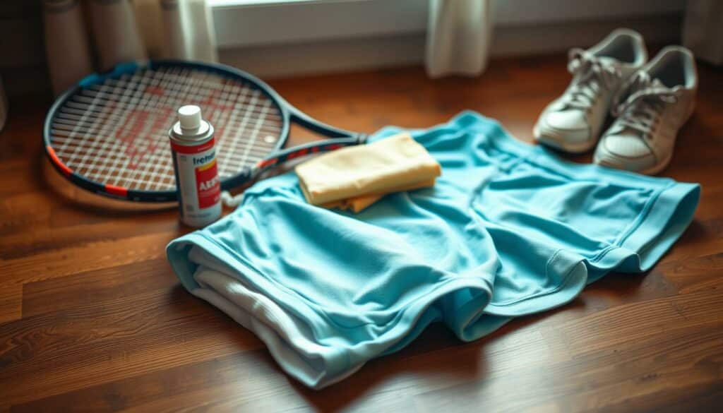 Pflege und Wartung von Tennisbekleidung und Ausrüstung
