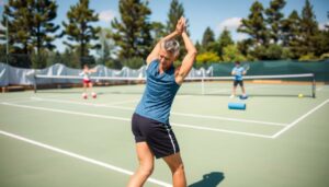 Präventive Übungen für sicheres Tennis spielen