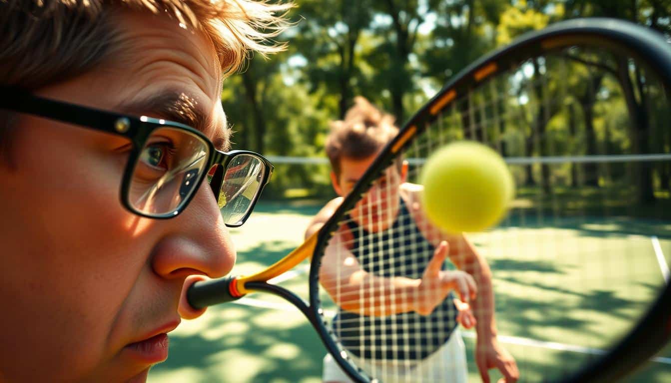 Tennis mit Brille spielen – Tipps für Sehstärke