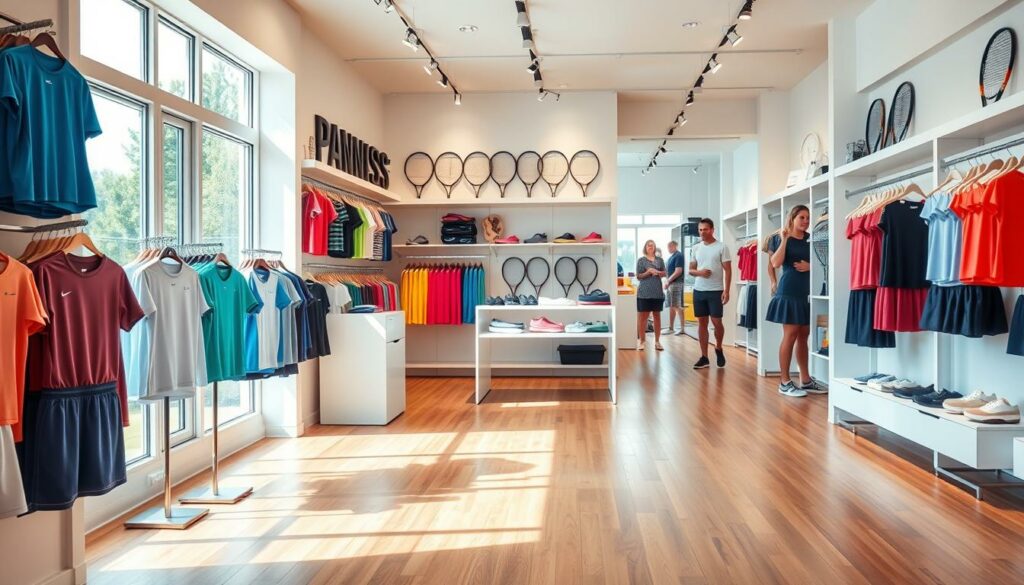 Tennisbekleidung im Tennisshop Neuenburg