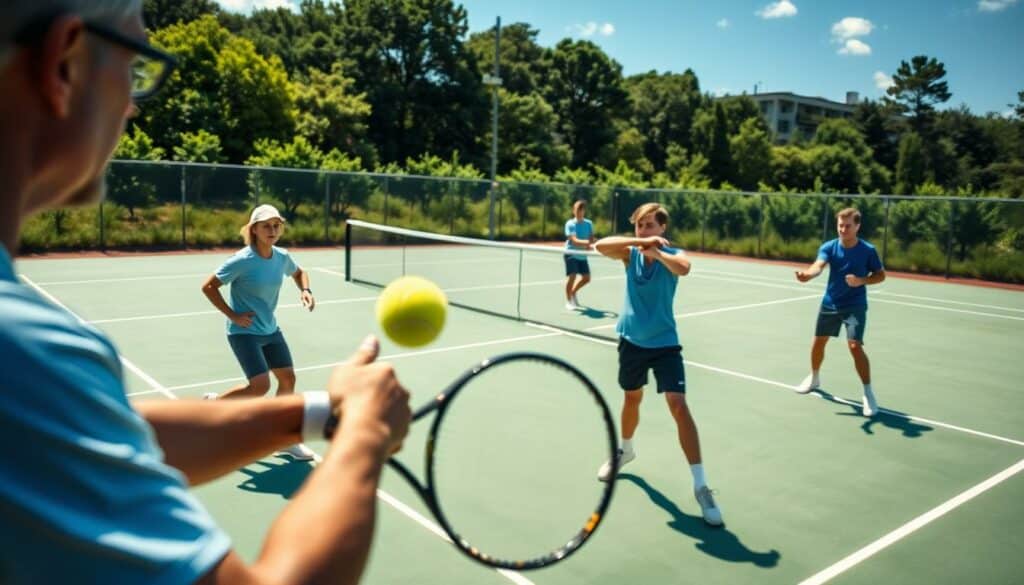 Trainingsdurchführung im Tennis
