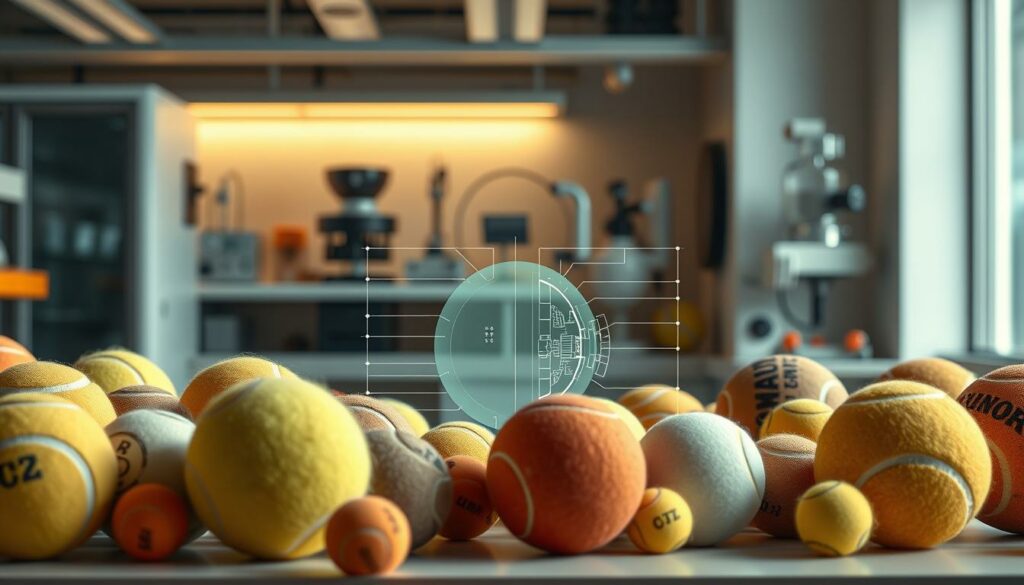 Unterschiede in Tennisbällen und Technologien